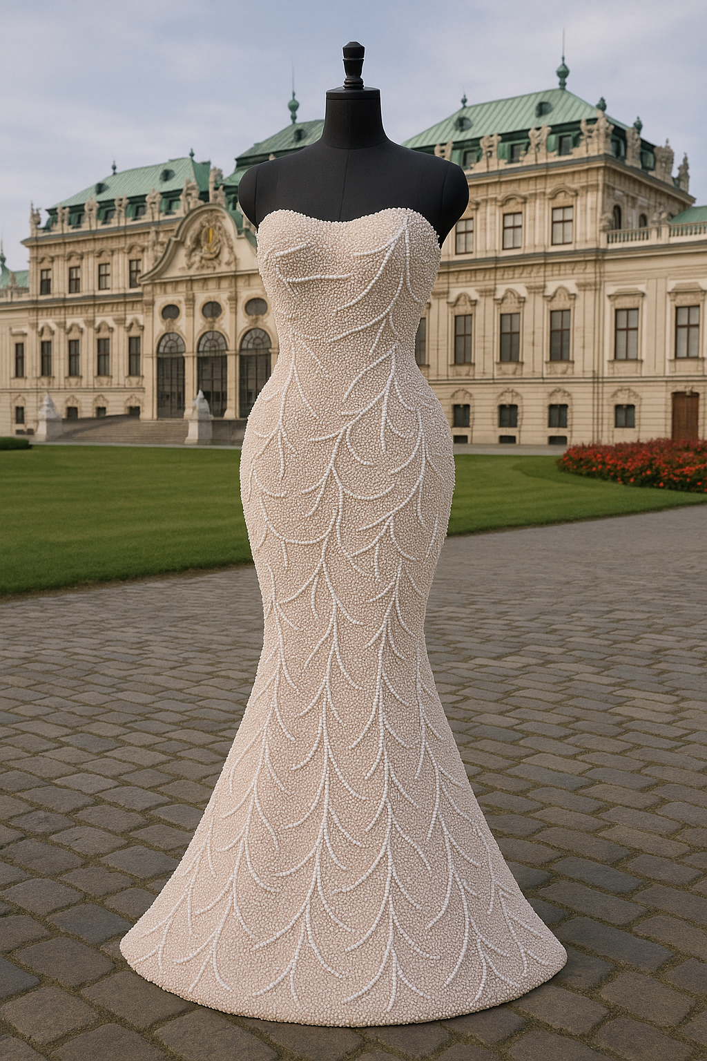 Elegant Satin Reception Gown - BG Clothing Manufacturer