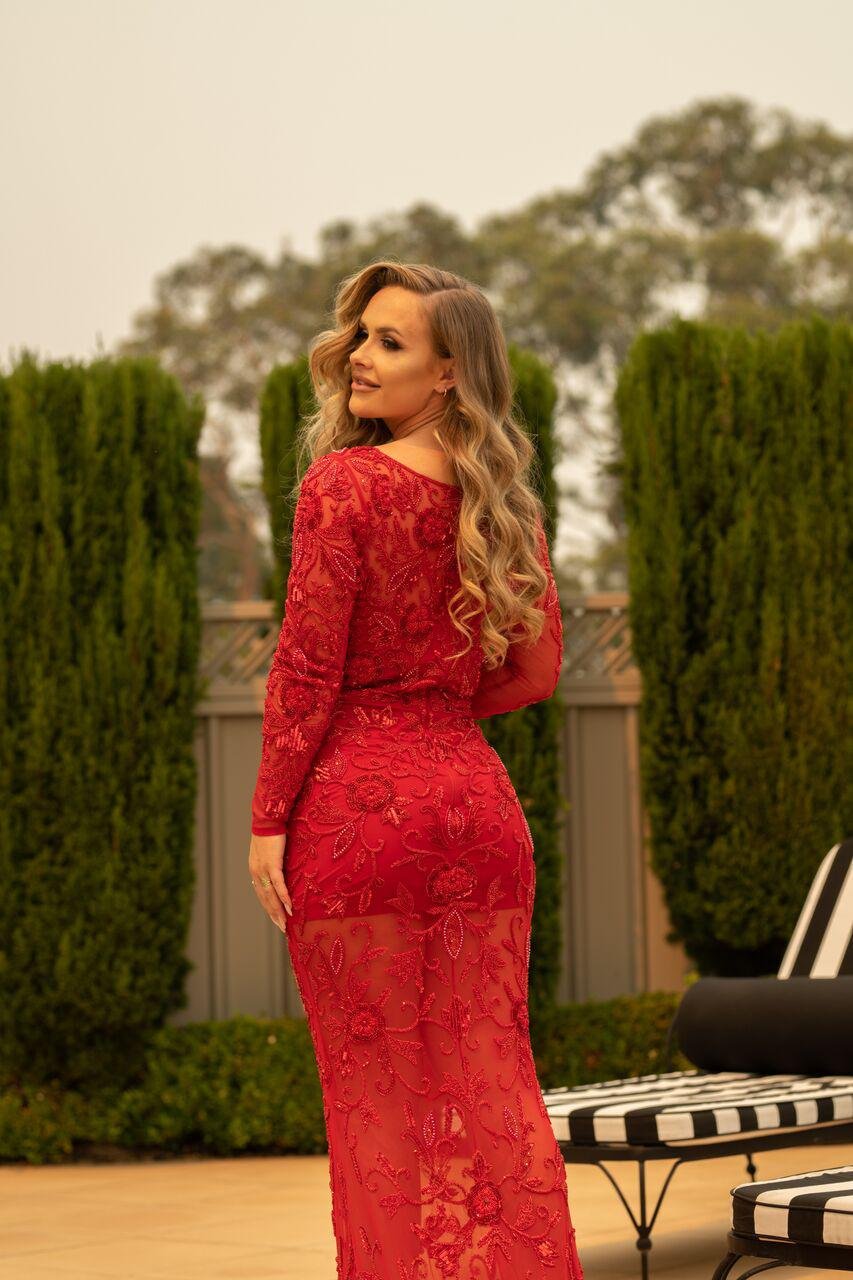 Elegant Velvet Bodycon Gown - BG Clothing Manufacturer